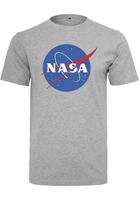 Urban Classics T-Shirt "NASA", Print, Rundhalsausschnitt, hellgrau meliert