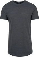Urban Classics Shaped Melange Long Tee T-Shirts grau Herren 