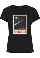 mistertee Mister Tee Frauen T-Shirt Road To Space in schwarz