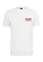 mistertee Mister Tee Männer T-Shirt Cash Only in weiß