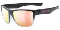 Uvex LGL 41 Sportbrille Farbe: 2316 black/rose, mirror pink S3))