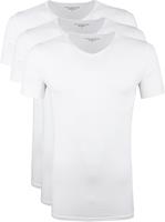Herren Kurzarm-t-shirt Tommy Hilfiger Stretch Vn Tee Weiß S (restauriert B)