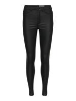 Noisy May Nmcallie High-waist Gecoate Broek Dames Zwart