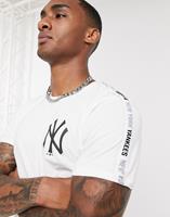 Newera New York Yankees Taped Sleeve White T-Shirt