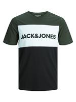 Jack & jones Jongens Logo Block T-shirt Heren Green