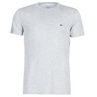 Lacoste Herren-Rundhals-Shirt aus Pima-Baumwolljersey - Heidekraut Grau 