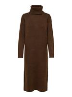 Only Roll Neck Knitted Dress Dames Bruin