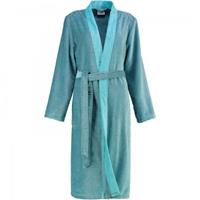 Cawö Cawo 6431 Velours Dames Badjas Kimono Turkis 38