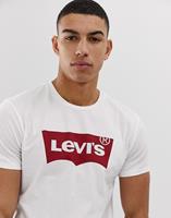 levi's T-shirt met batwing-logo-Wit