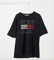 Tommy Hilfiger: T-Shirt mit Frontprint "Tommy Hilfiger" Schwarz