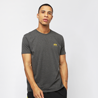 AlphaIndustriesT-ShirtBASICTSMALLLOGO315CHARCOALHEATHER–