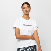 Champion T-Shirt, Rundhals-Ausschnitt, für Damen, weiß, L