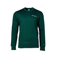 Champion Herren Sweatshirt - Pullover, Logo-Stick, langarm, unifarben T-Shirts grün Herren 