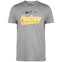 New era NFL Green Bay Packers Wordmark T-Shirt Herren T-Shirts grau/gelb Herren 