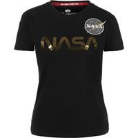 Alpha industries T-Shirt NASA PM T-Shirts schwarz Damen 