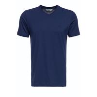 Way of Glory Herren Premium Basic T-Shirt mit V-Ausschnitt T-Shirts blau Herren 