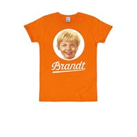 Logoshirt T-Shirt T-Shirts orange/weiß Herren 