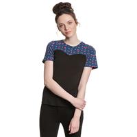 Pussy Deluxe Cat Paws & Cherries  Basic T-Shirts weinrot Damen 