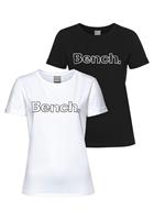 Bench . T-Shirt T-Shirts schwarz/weiß Damen 