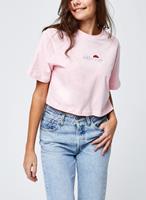 ellesse Damen T-Shirt FIREBALL - Crop-Top, Kurzarm, Rundhals, Logo T-Shirts rosa Damen 
