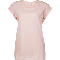 Urban Classics Extended Shoulder T-Shirt Damen T-Shirts rosa Damen 