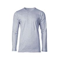 NOVILA Herren Shirt, langarm - Loungewear, Rundhals, 1/1 Arm, Cotton, einfarbig T-Shirts blau Herren 