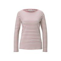Tom Tailor T-Shirt Gestreiftes Langarmshirt T-Shirts rosa Damen 