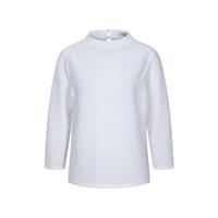 Tom Tailor T-Shirt Strukturiertes Stehkragen Shirt T-Shirts weiß Damen 