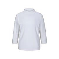 Tom Tailor T-Shirt 3/4 Arm Shirt mit Ottoman Struktur T-Shirts weiß Damen 