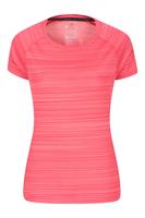 Mountain Warehouse Endurance Damen T-Shirt - Gestreift - Pink