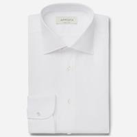 apposta Hemd  einfarbig  weiß 100% baumwolle fleckenabweisende twill doppelt gezwirnt oekotex, kragenform  modernisierter spreizkragen mit kurzen spitzen