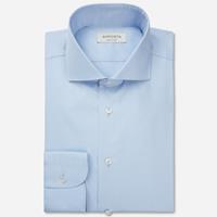 apposta Hemd  einfarbig  hellblau baumwolle stretch twill, kragenform  niedriger spreizkragen