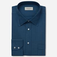 apposta Hemd  designs  blau 100% reine baumwolle denim doppelt gezwirnt, kragenform  niedriger gerade zugespitzter kragen