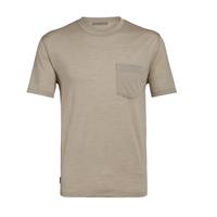 Icebreaker Nature Dye Drayden SS Pocket Herren T-Shirt beige Gr. M