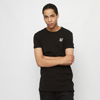 SikSilk T-Shirt Herren STRAIGHT HEM GYM TEE  SS-18056 Black