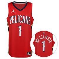 Jordan NBA New Orleans Pelicans Williamson # 1 SM Jersey, Rood