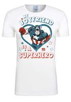 Logoshirt T-Shirt Marvel - My Boyfriend Is A Superhero