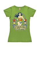 Logoshirt T-Shirt mit auffälligem Retro-Print Wonder Woman Stars
