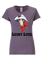 Logoshirt T-Shirt mit coolem Frontprint Lucky Luke Portrait