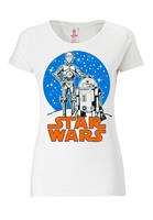 Logoshirt T-Shirt mit coolem Retro-Druck Star Wars Droids