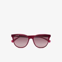 lacoste L. 12.12 Cat Eye Premium-Sonnenbrille aus Kunststoff - FUCHSIA 