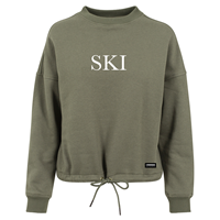 Groene"SKI"Poederbaas Crewneck