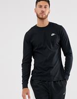 Nike Männer Longsleeve Club LS in schwarz