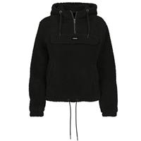 False Sherpa Kangaroo Hoodie Zwart voor dames