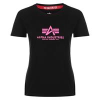 Alpha industries T-Shirt New Basic T-Shirts schwarz Damen 