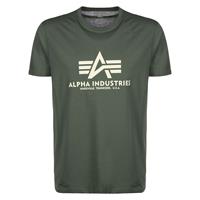 Alpha industries T-Shirt Basic T-Shirts oliv Herren 