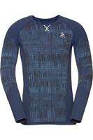 Odlo - Base Layer Top Crew Neck L/S Blackcomb - Synthetisch ondergoed, blauw