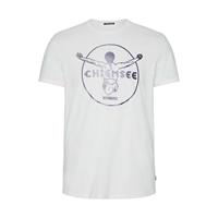 Chiemsee T-Shirt mit changierendem  Printrint T-Shirts weiß Herren 