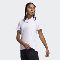 adidas T-Shirt, feuchtigkeitsableitend, Rundhals, für Damen, white-black, XS