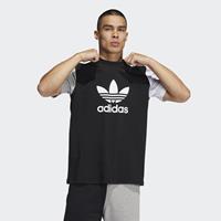 Herren Kurzarm-t-shirt Adidas Blocked Trefoil Schwarz